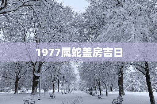 1977属蛇盖房吉日