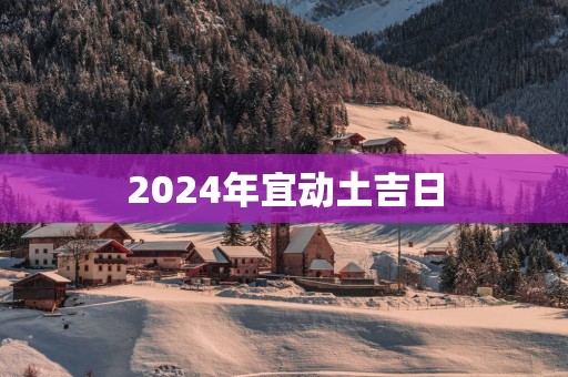 2025年宜动土吉日
