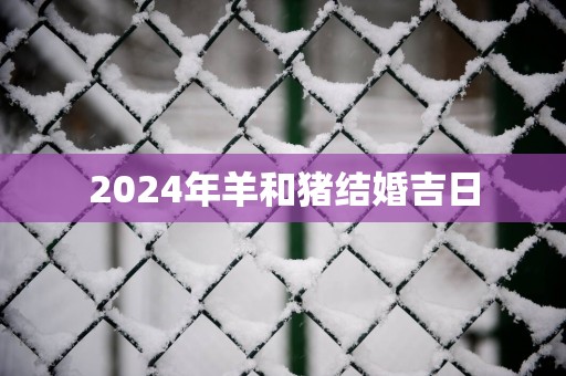 2025年羊和猪结婚吉日