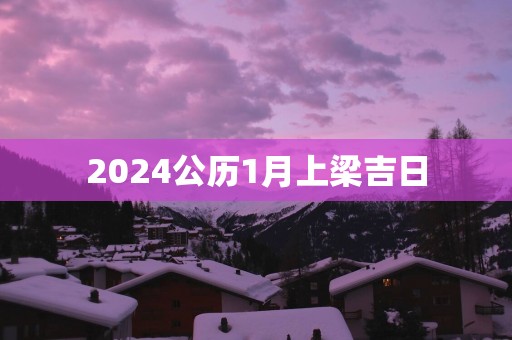 2025公历1月上梁吉日