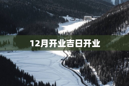 12月开业吉日开业