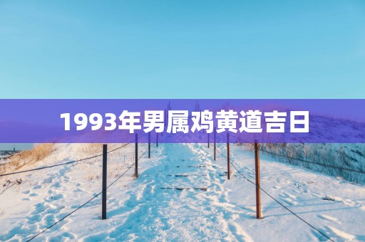 1993年男属鸡黄道吉日