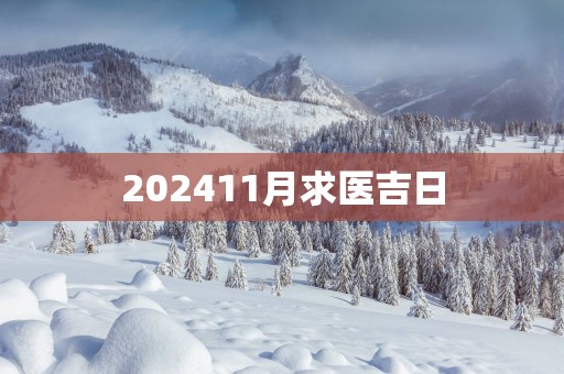 202511月求医吉日
