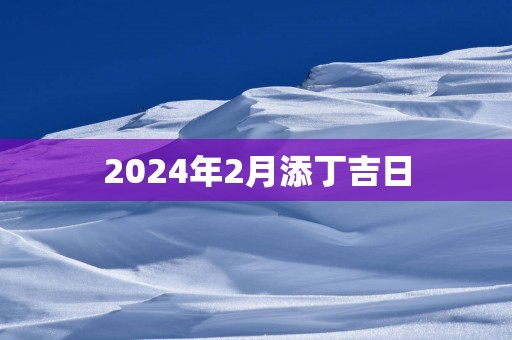 2025年2月添丁吉日