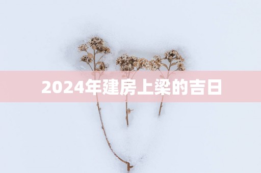 2025年建房上梁的吉日