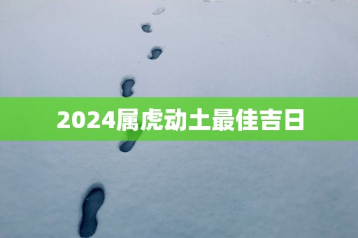 2025属虎动土最佳吉日