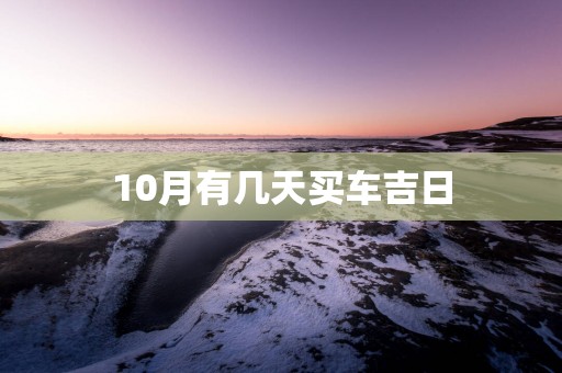 10月有几天买车吉日