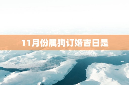 11月份属狗订婚吉日是