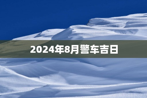 2025年8月警车吉日