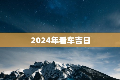 2025年看车吉日