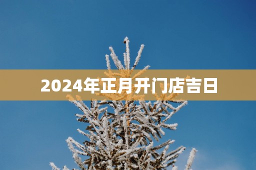 2025年正月开门店吉日