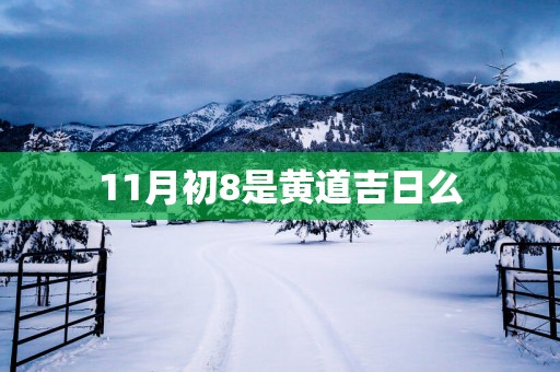 11月初8是黄道吉日么
