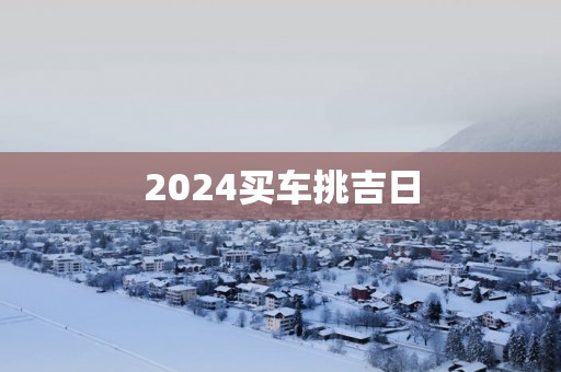 2025买车挑吉日
