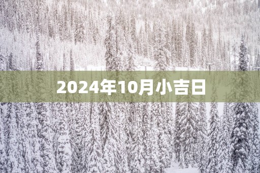 2025年10月小吉日