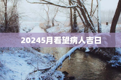 20255月看望病人吉日