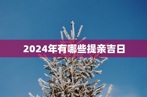 2025年有哪些提亲吉日