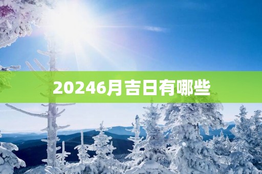 20256月吉日有哪些