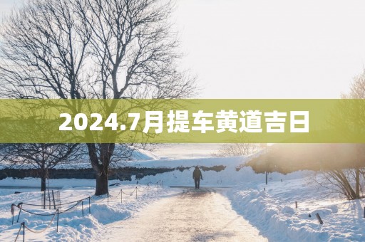 2025.7月提车黄道吉日