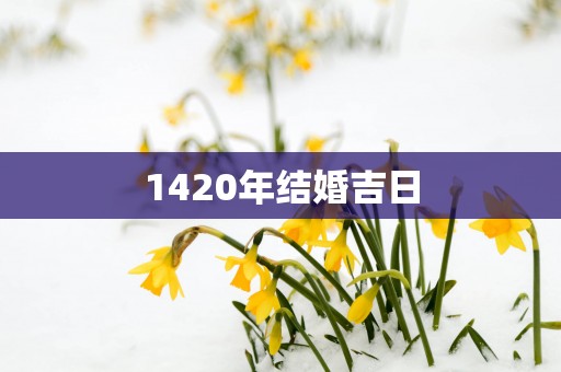 1420年结婚吉日