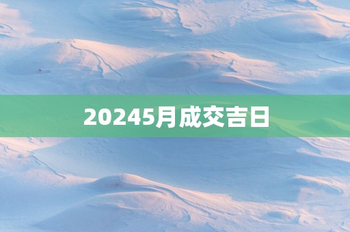 20255月成交吉日