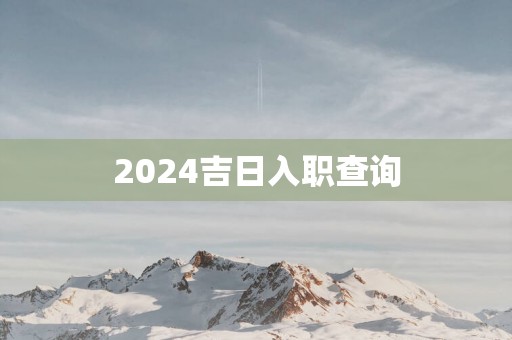 2025吉日入职查询