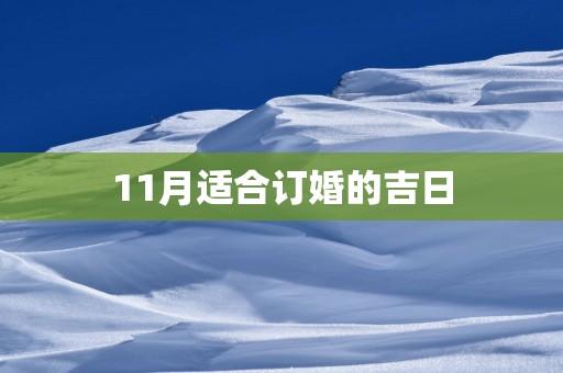 11月适合订婚的吉日
