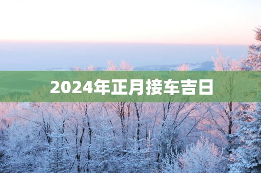 2025年正月接车吉日