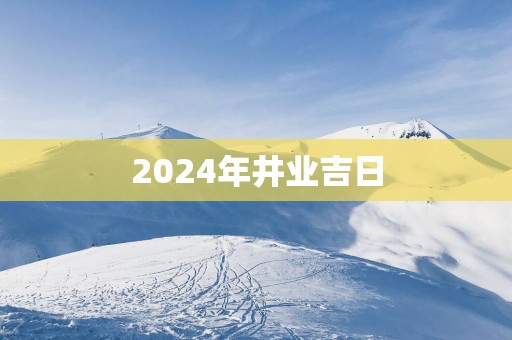 2025年井业吉日