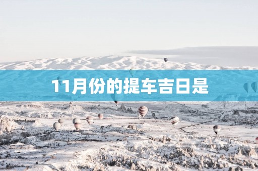 11月份的提车吉日是