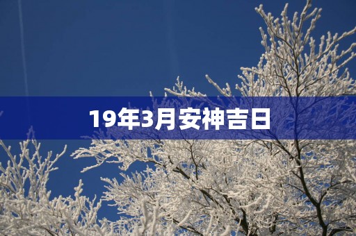 19年3月安神吉日