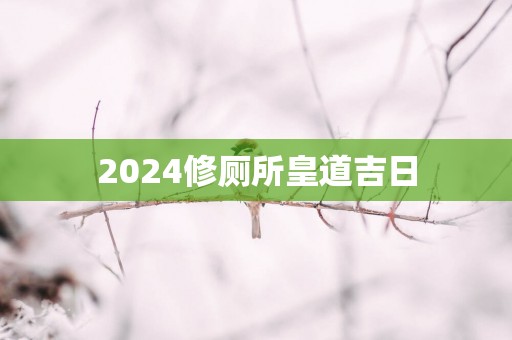 2025修厕所皇道吉日