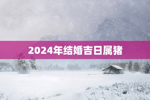 2025年结婚吉日属猪