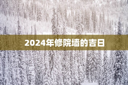 2025年修院墙的吉日