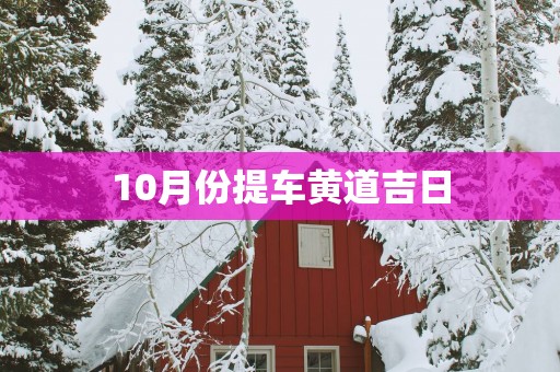 10月份提车黄道吉日