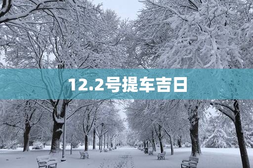 12.2号提车吉日
