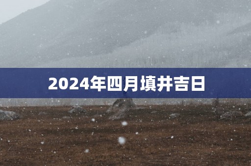 2025年四月填井吉日