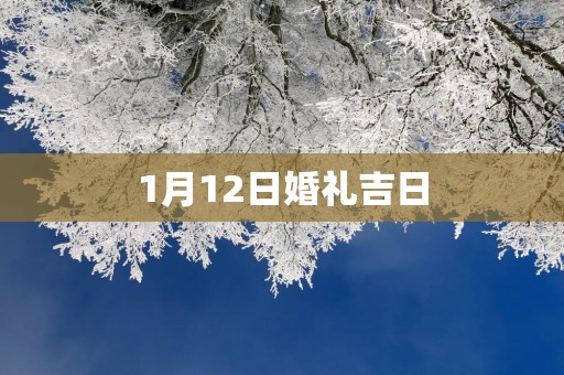 1月12日婚礼吉日