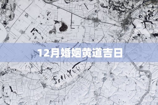 12月婚姻黄道吉日