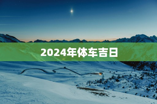 2025年体车吉日