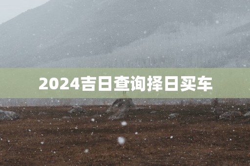 2025吉日查询择日买车