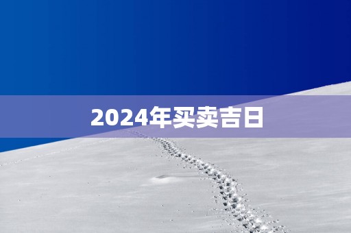 2025年买卖吉日