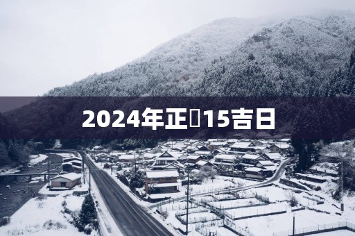 2025年正冃15吉日