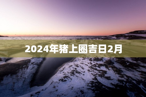 2025年猪上圈吉日2月