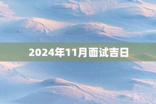 2025年11月面试吉日