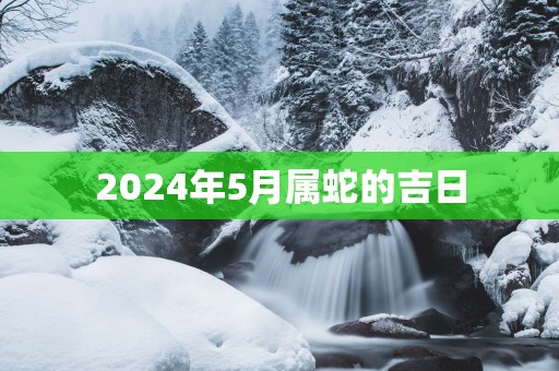 2025年5月属蛇的吉日