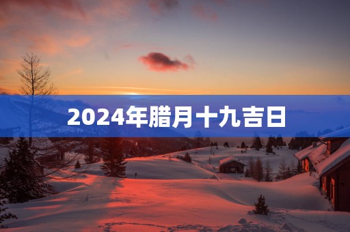 2025年腊月十九吉日