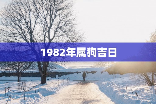1982年属狗吉日