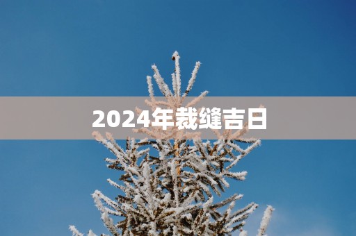 2025年裁缝吉日