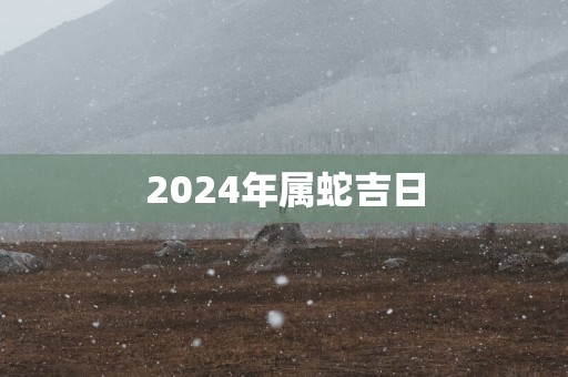 2025年属蛇吉日