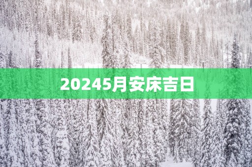 20255月安床吉日